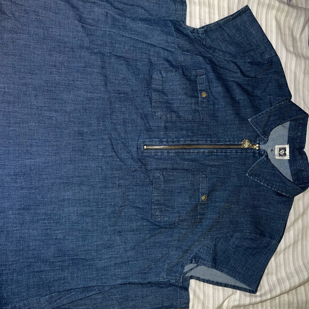 anne klein denim dress